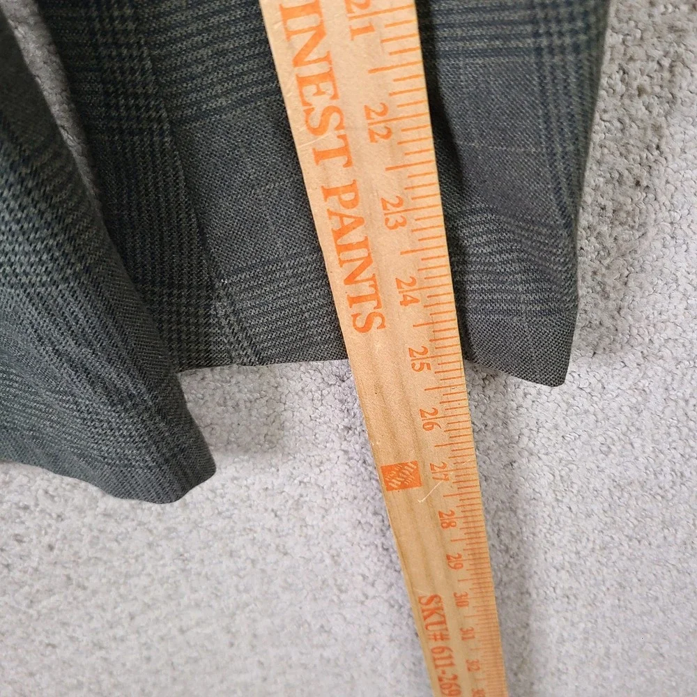 UNTUCKit Jacket Mens 48R Gray Glen Plaid Blazer 2 Button Cotton Blend Stretch